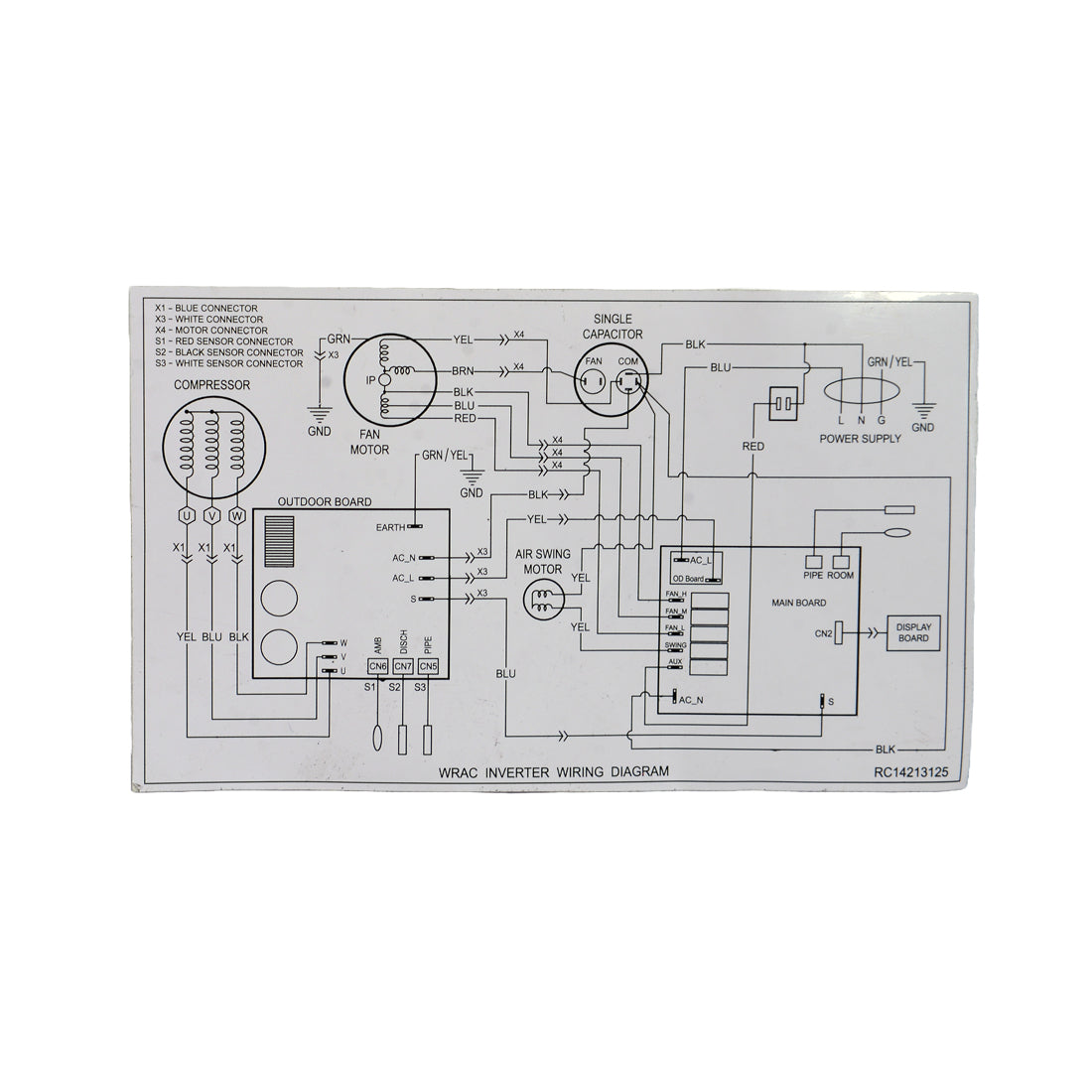 WIRING DIAGRAM RC14213125 .. 4001002129 – TOTALINE