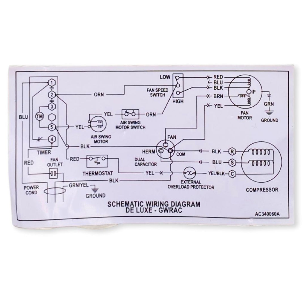 WIRING DIAGRAM DLX AC340060 .. 4000000091