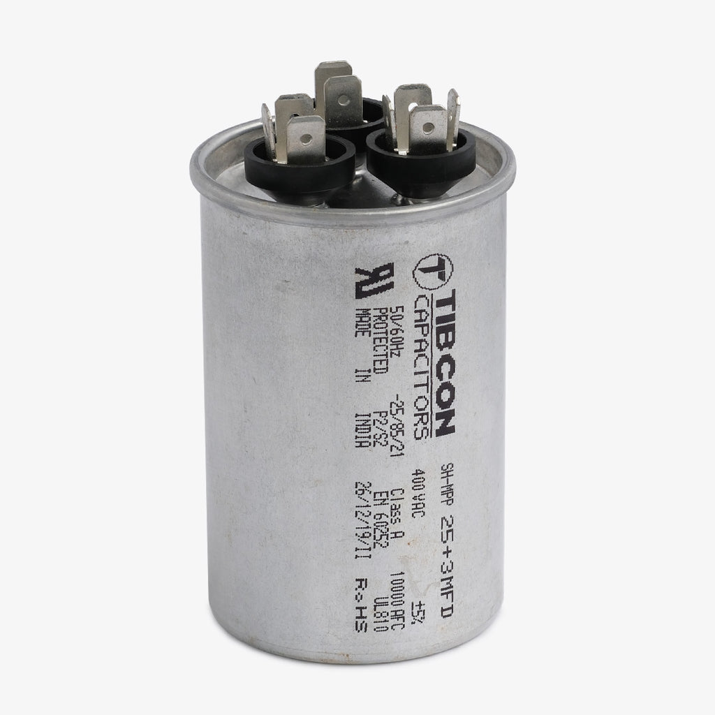 Capacitor: 25+3mfd/400VAC CL-A TL134007 ..4001004602