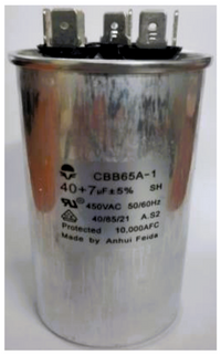 Capacitor:40+7uf/450V CLA PPS-24-032 .. 4001040701